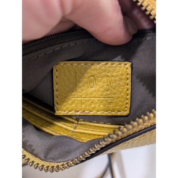 Joy Susan Mustard Yellow Wristlet Clutch Mini Crossbody Bag Purse - Picture 5 of 9